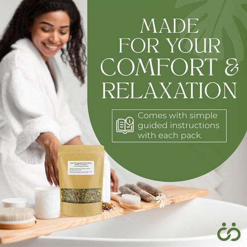 Pack 3-4 2 (2 oz Sitz Bath Yoni Steam Herbs Relaxing Facial SelfCare, Ph Balance Complements Yoni Bowl and Yoni Oil