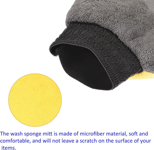 Cleaning Mitten - Microfiber Gloves for Washing Dishes, Clothes & Shutters, Ideal for House Cleaning