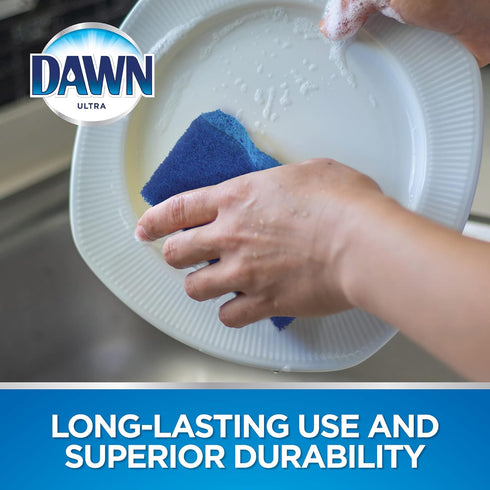 Dawn Non-Scratch Kitchen Dish Sponges, Blue (Pack of 3)