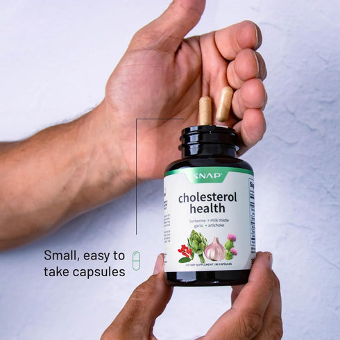 Snap Supplements Cholesterol Health - 60 Capsules, Support Healthy Cholesterol Levels and Heart Health