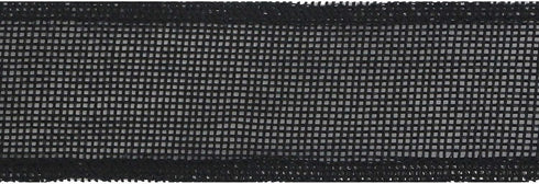 MEEDEE Black Burlap Wired Ribbon, 1.5 Inch, 10 Yards for Crafts, Gift Wrapping, and Home Decorating