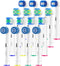 KHBD 16 Pack Replacement Heads for Oral B Braun- Includes 4 Sensitive Brush,