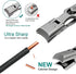 Nail Clippers for Men - Thick Nails, Large Wide Jaw Opening Long Handle Heavy Duty Ultra Sharp Toe Nail Clippers with