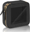 Mini Clear Makeup Bag for Purse - Cute Small Travel Cosmetic Bag for Women, Waterproof Leather Pouch with Gold Zipper