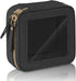 Mini Clear Makeup Bag for Purse - Cute Small Travel Cosmetic Bag for Women, Waterproof Leather Pouch with Gold Zipper