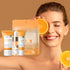 Skin Care Set Vitamin C Beauty Gift, Serum, Eye Cream & Face Cream Travel Kit for Women, 3pcs