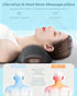 MANLAISHI Tissue,2-in-1 3D Neck Massager Pillow with Heat and Vibration for Pain Relief Deep Neck Massage Pillow