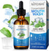 Odor Reduction Mint Concentrated Mouthwash, Travel Size with Spearmint Oil and Tea Tree Oil for Fresh Breath