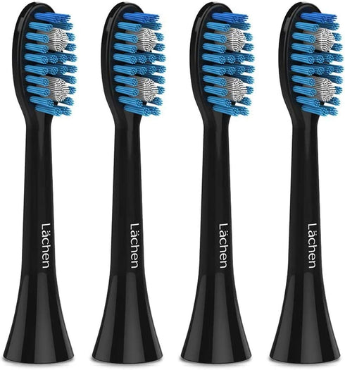Replacement Brush Heads for Laechen Electric Toothbrushes, Black