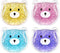 Kids Reusable Gel Ice Pack (4 Pcs), Cute Boo Boo Ice Pack for Injuries, Lunch Ice Pack, Pain Relief, Fever, Headaches