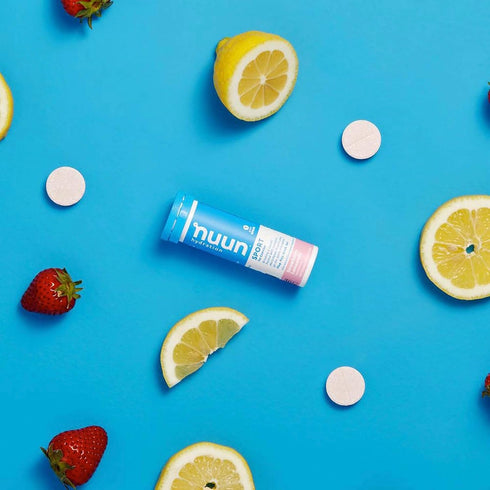 Nuun Hydration: Strawberry Lemonade Electrolyte Drink Tablets, 2 Tubes of 10 Tabs