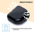BOOMIBOO Retainer Case with Vent Holes, 4 Pcs Durable Denture Cases in Black, White, Yellow, and Blue