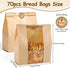 Sublaga 70 13.7 8.3 3.5 Inch 72 Packaging Pcs of Bread Bags for Homemade Bakery Bread, Sourdough Bag with Window, x x