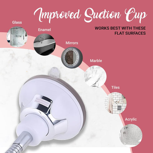 MIRRORVANA Flexible Gooseneck Makeup Mirror, 10X Magnifying, 360° Swivel, Adjustable Suction Cup for Vanity