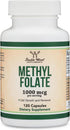 Methylfolate 1,000mcg, 120 Capsules - Third Party Tested Methyl Folate Supplement, Non-GMO, Vegan Safe