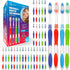 Toothbrushes Bulk Individually Wrapped - 55 Pack, Medium Bristles, Multi-Colored Toothbrushes for Adults and Kids