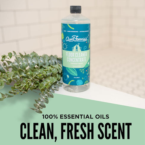Aunt Fannie's Ultra Concentrated Floor Cleaner - Eucalyptus Scent, Multi-Surface Cleaner for Mopping, 32 oz. (Pack of 3)