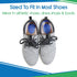 Heel Cups for Heel Pain Relief (3 Pairs) - Gel Cushion Inserts for Achilles Tendonitis, Plantar Fasciitis