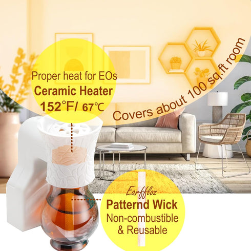 Pluggalble Oil Diffuser and Essential Oil, Sweet Rum, 1 fl. oz, 30 Days' Non-toxic Air Freshener