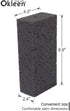 Big Sponge, Made in Europe, 6 Pack, Black, 8.9x4.3x2.4 Inch Extra Large Odorless Commercial Sponge for All Purpose