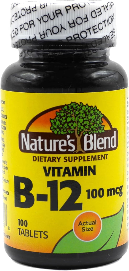 NAT B Vitamin B-12 TB 100MCG, 100