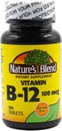 NAT B Vitamin B-12 TB 100MCG, 100