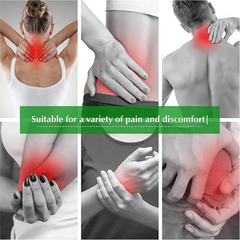 MQUPIN 14 Pcs Knee Patches - Natural Knee Pain Relief Patch for Bone on Bone, Joint Pain Relief for Back, Neck,