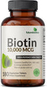Futurebiotics Biotin 10,000 MCG Tablets for Healthy Hair, Skin & Nails, 180 Vegetarian Tablets