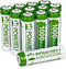 Ni-MH Rechargeable AA Batteries, 1.2V 1000mAh High Capacity Pre-Charged for Solar Lights, 12 Pack