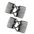 2Pcs Black Adjustable Elastic Hair Comb, Stretchy Double Comb Hair Clip for Women Hair Styling