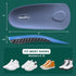 Plantar Fasciitis Arch Support Insoles – Welnove Work Boot Insole for Walking, 3/4 Length Heel Pain Relief Insert
