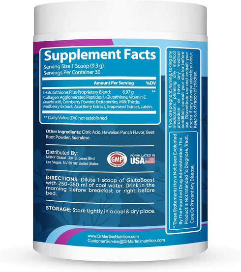 6970mg Glutathione Powder, 15.5 Ounces - Skin Whitening with Collagen & Vitamin C, Anti-Aging Formula