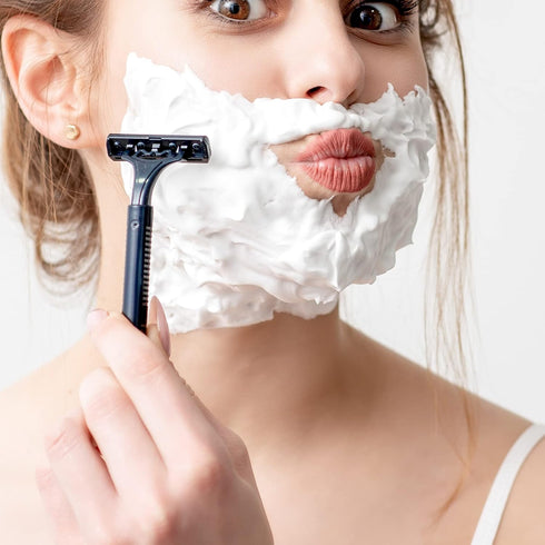 Resin Handle Shaving Brush for Men, Badger Hair Shave Brush for Wet Shaving with Cream & Soap, Safety Razor Accessory