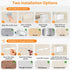 Hair Dryer Holder Wall Mounted, Hair Tools Organizer, Bathroom Space-Saving Blow Dryer Organizer Curling Irons Storage