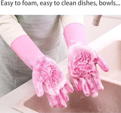 Magic Dishwashing Gloves, Kitchen Dishwashing Gloves for Cleaning