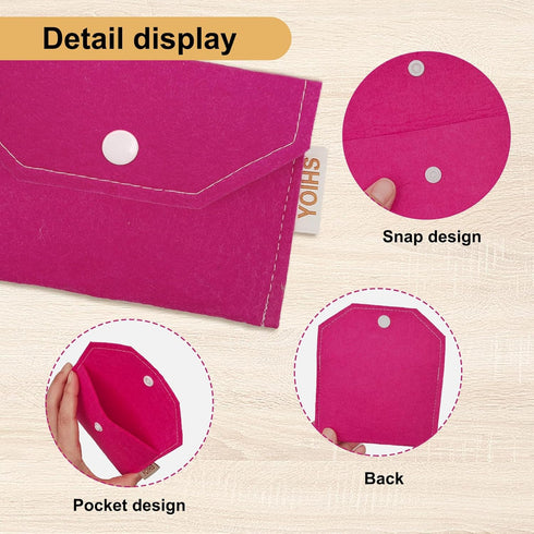 YOIHS 2 Pack 4.7" 3.3" Birth Control Pill Holder - x Privacy Pouch for Contraceptive Pills, Condoms, Cash & Cards