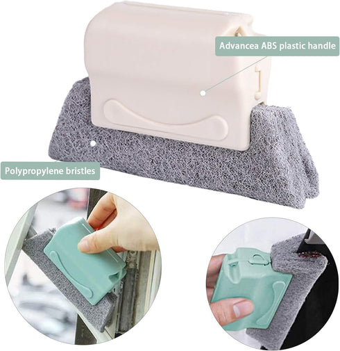 8 Pcs Hand-held Groove Gap Cleaning Tools, Crevice Cleaning Brushes for Door Window Tracks, Sliding Doors, and Air