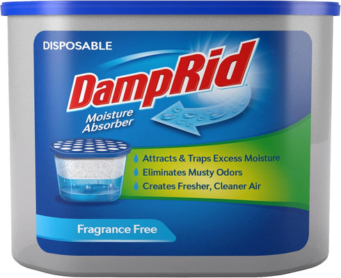 DampRid FG100 Unscented Disposable Moisture Absorber, 10.5-Ounce, White