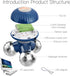 QHYK 3 Handheld Electric Massager, Battery Operated or USB Power, Kneading Massage Heads, Mini Portable Body Vibrating