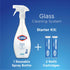 Clorox Glass Cleaner Refill Cartridge, 2 Piece Set, 0.66 Fl Oz, for Reusable Spray Bottle, Household Essentials
