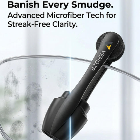 HDWY 3pcs Eyeglass Cleaner, Portable Glasses Cleaner Kit for Daily Maintenance & Travel, Sturdy Microfiber Brush