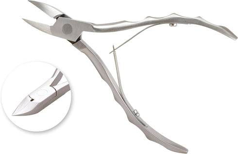 Toenail Clipper for Thick or Ingrown Toenails, Professional Podiatrist Nipper with Surgical Stainless Steel Blades
