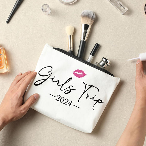 Weekend Gift Travel Makeup Bag, Graduation Gift for Women, BFF Bestie Gift, Christmas Birthday