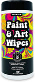 Paint & Art Wipes, Heavy Duty Cleaner for Epoxy Glue Stains, Latex, Acrylic on Plastic, Metal, Wood Surfaces (50 Pcs)