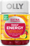 OLLY Extra Strength Daily Energy Gummy, 60 Count, Caffeine Free, 1000mcg Vitamin B12, CoQ10, Berry Yuzu Flavor