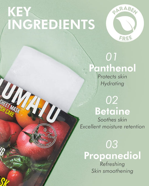 DERMAL Super Food Face Masks - 12 Pack Facial Sheet Masks for Glowing Skin, Moisturizing Natural Ingredients