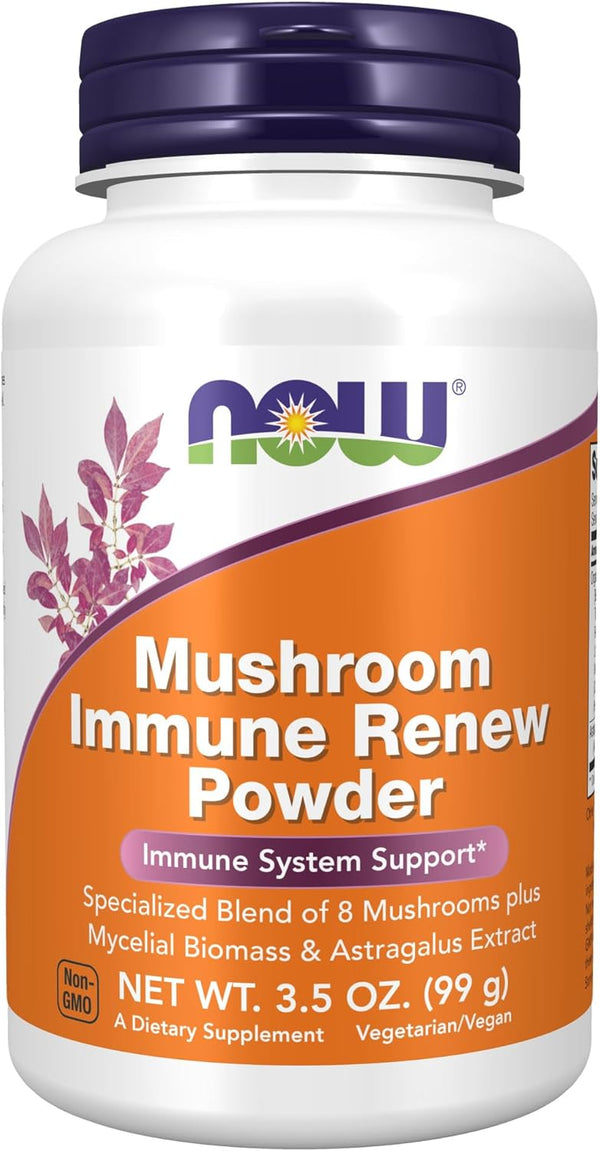 NOW Supplements Mushroom Immune Renew - Astragalus Root Extract for Immune System Support, 3.5-Ounce