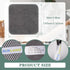 SINLAND Microfiber Dish Cloth | 10 Pack | Best Kitchen Washcloth Cleaning Cloths with Poly Scour Side (Grey)