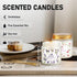Set 24 Pack,White, Set Scented Candle Candle for Home Scented, Odor Eliminating, Stress Relief, Long Lasting Soy Wax