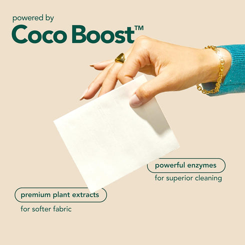 Kind Laundry Detergent Sheets, Plant Powered Eco-Friendly Soap Sheets with Stain-Fighting Enzymes, 60 Loads